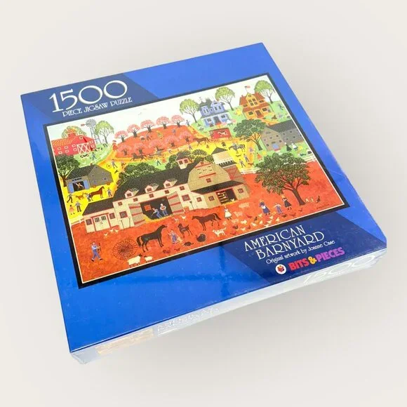 American Barnyard 1500 Piece Jigsaw Puzzle By Bits & Pieces New Sealed - Picture 2 of 4